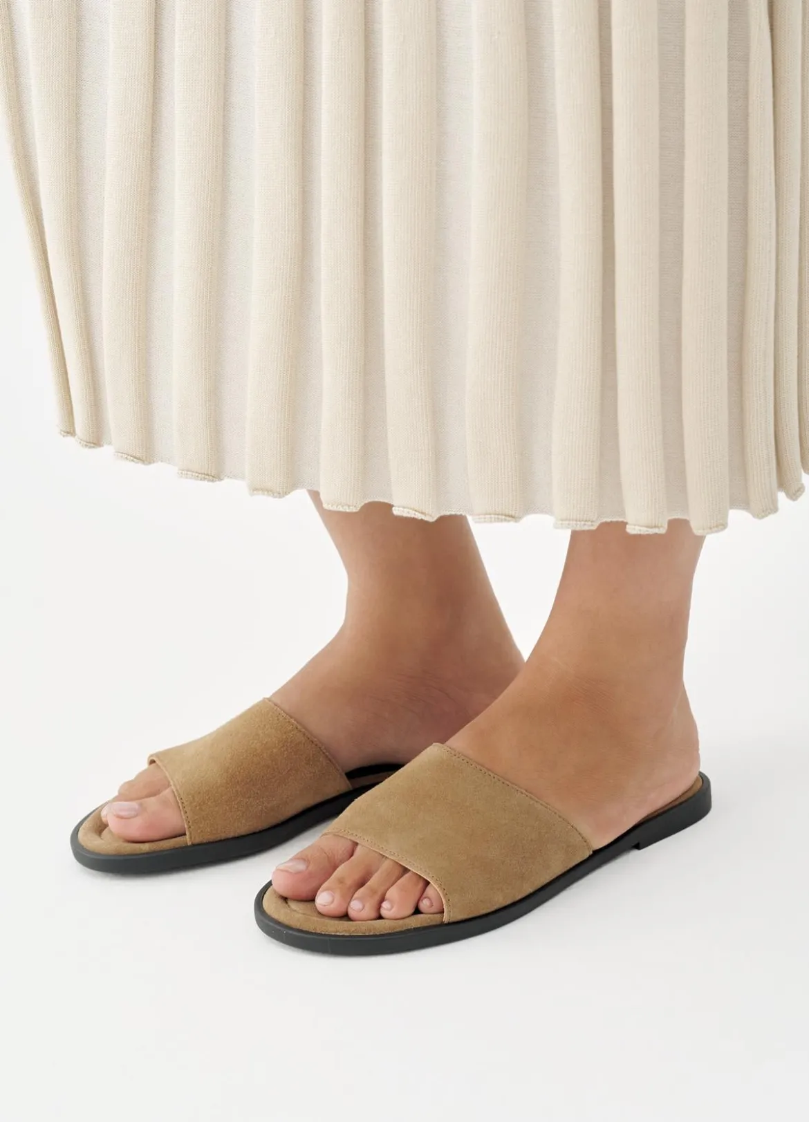 Vagabond naisten sandaalit Zaida Suede, vaalea beige
