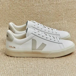 Veja naisten tennarit Campo Sneaker Extra White Natural Suede, valkoinen