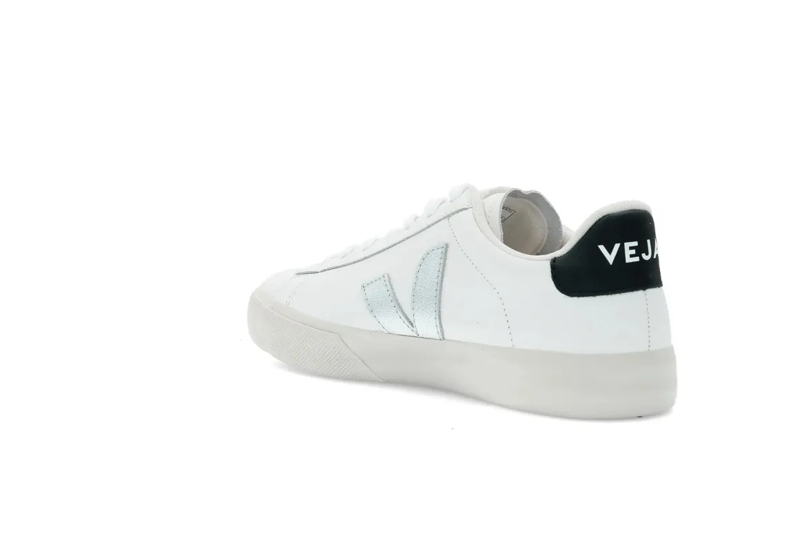 Veja naisten tennarit Campo White Silver Black, Valkoinen