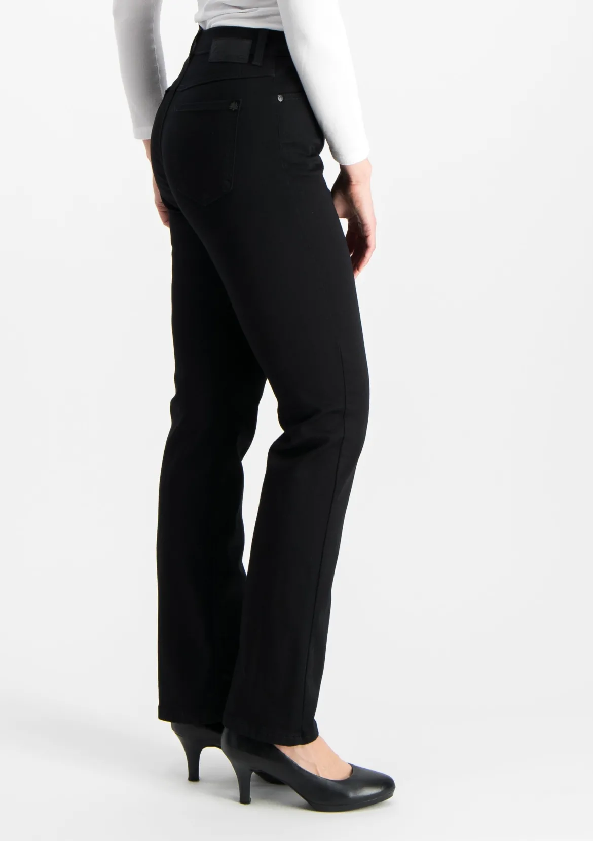 Very Nice Naisten Farkut, Caramel 9691 Curvy Fit Super Stretch Musta