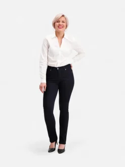 Very Nice Naisten Farkut, Emily 8411 Straight Fit Indigo