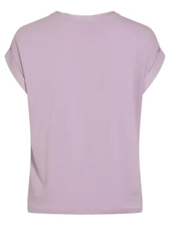 Vila lyhythihainen toppi, VIELLETTE S/S SATIN TOP Winsome Orchid