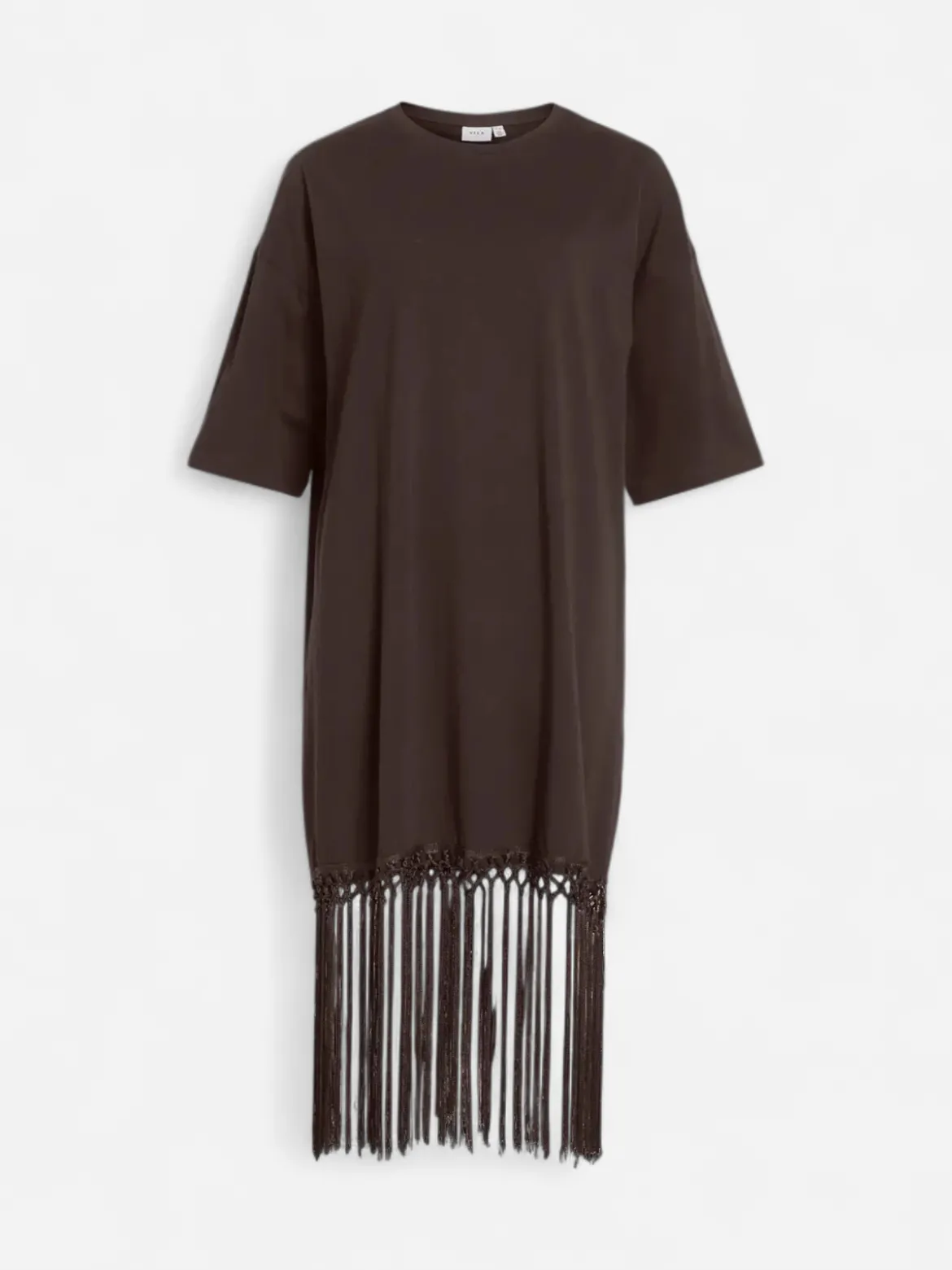 Vila mekko Vikata Fringe, tummanruskea
