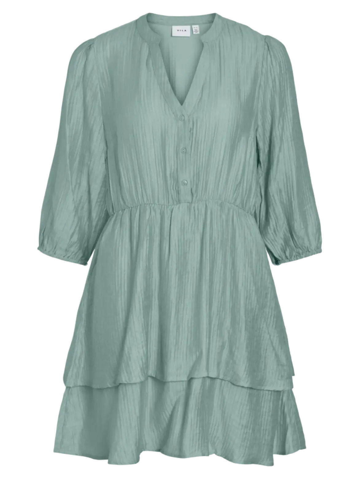 Vila mekko Vikenila V-neck 3/4 Dress, Blue Surf
