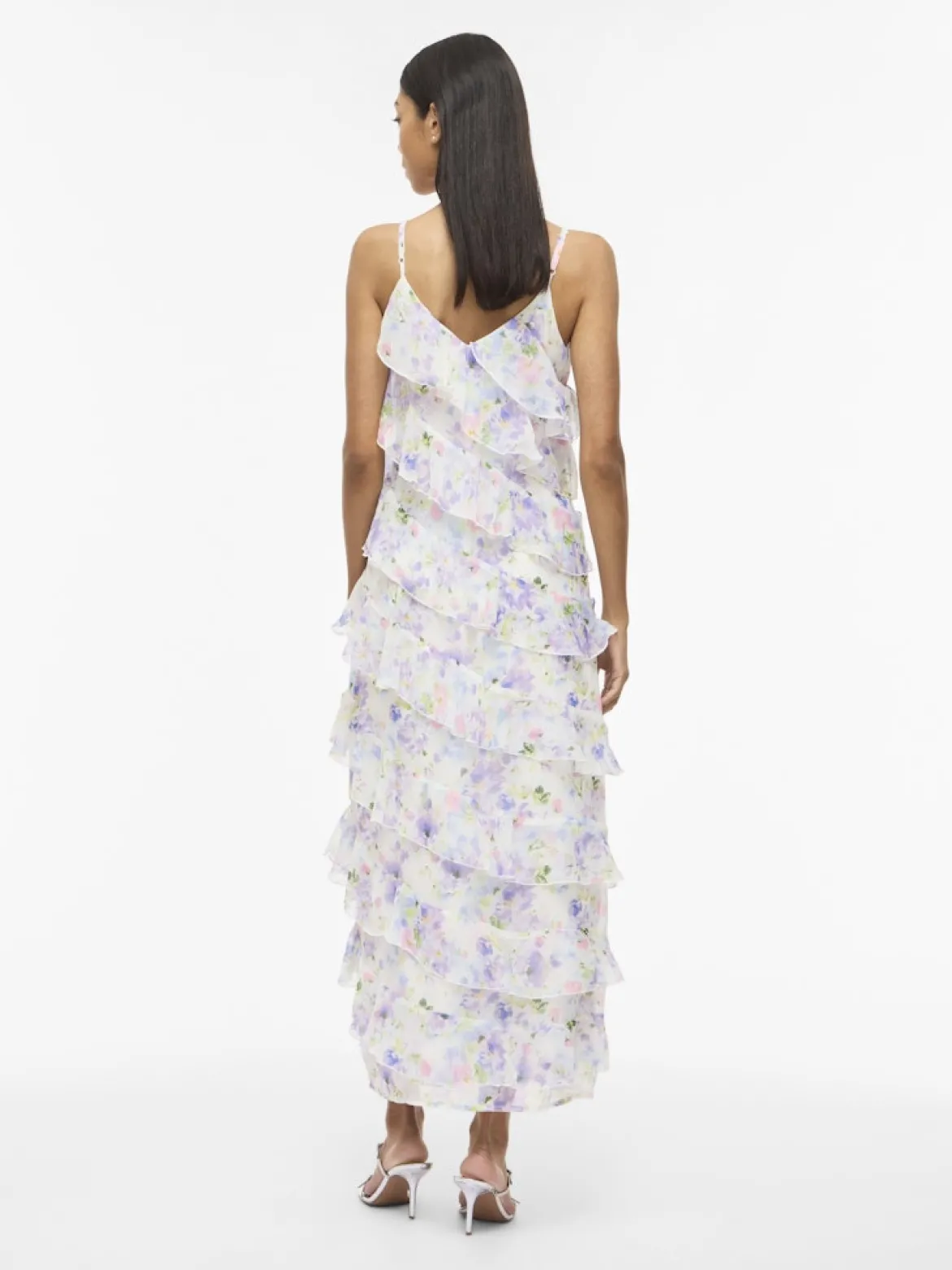 Vila mekko Viluna Strap Ankle Dress, Cloud Dancer Blue