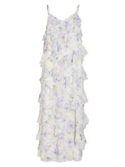 Vila mekko Viluna Strap Ankle Dress, Cloud Dancer Blue