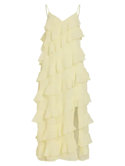 Vila mekko Viluna Strap Ankle Dress, pastellinkeltainen