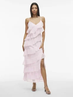 Vila mekko Viluna Strap Dress, Cherry Blossom