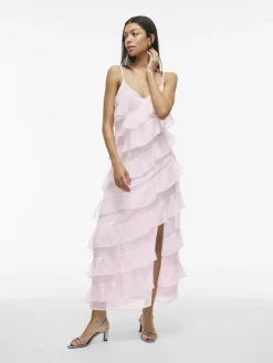 Vila mekko Viluna Strap Dress, Cherry Blossom