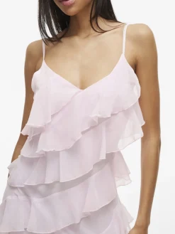 Vila mekko Viluna Strap Dress, Cherry Blossom