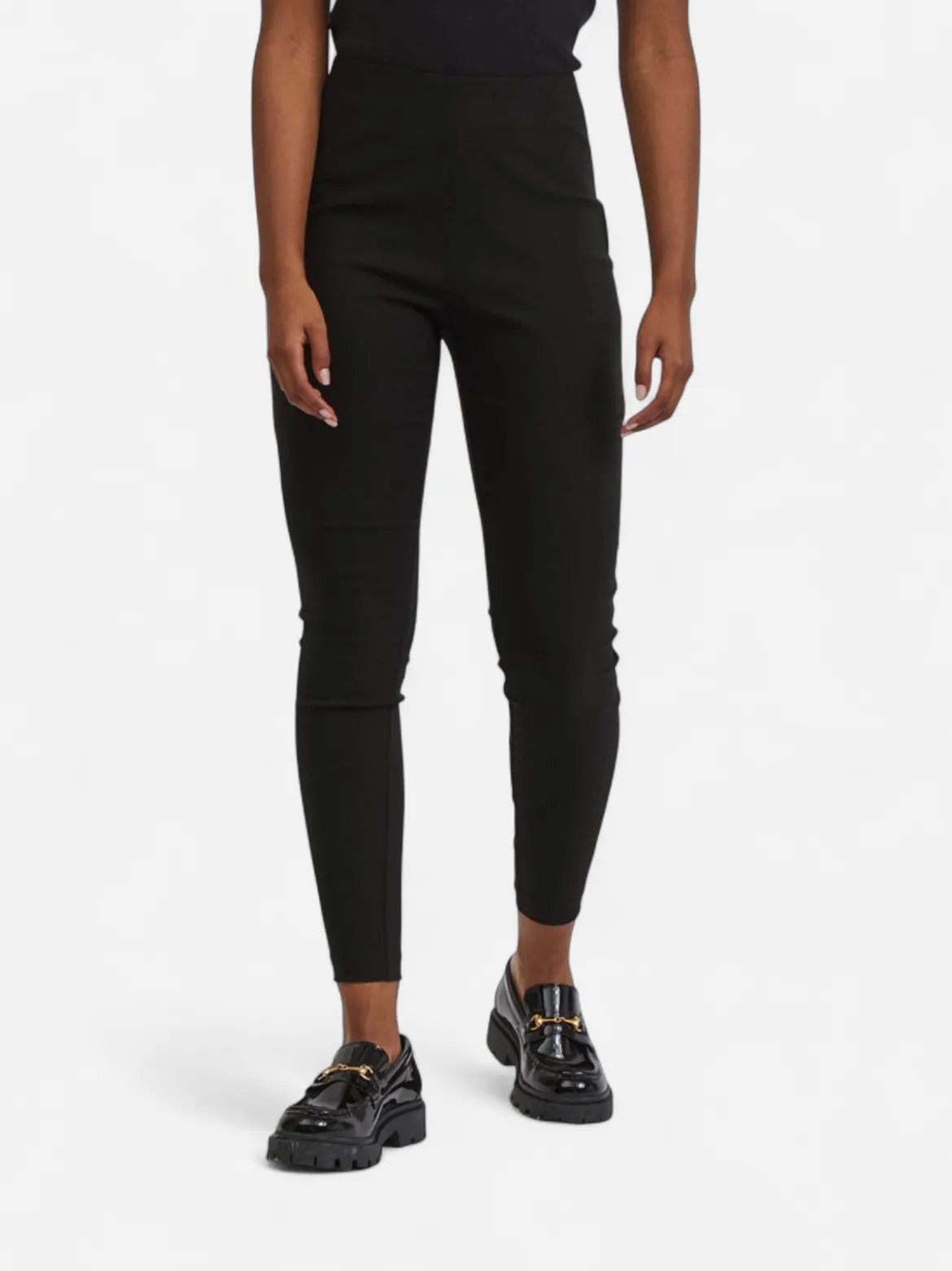 Vila Naisten Leggingsit VILAURA LOU LEGGINGS Musta