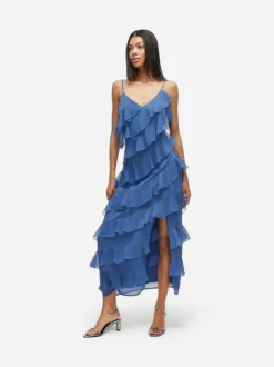Vila naisten mekko, VILUNA STRAP DRESS Bijou Blue