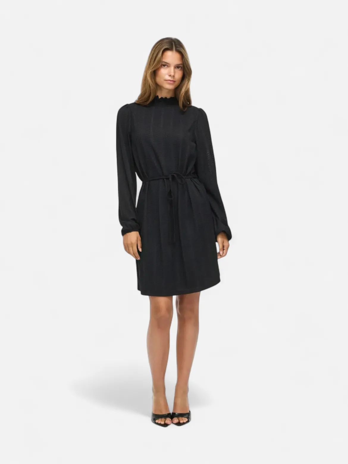 Vila naisten mekko Vilyri Smock Dress, Black Beauty