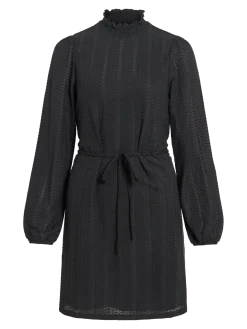 Vila naisten mekko Vilyri Smock Dress, Black Beauty