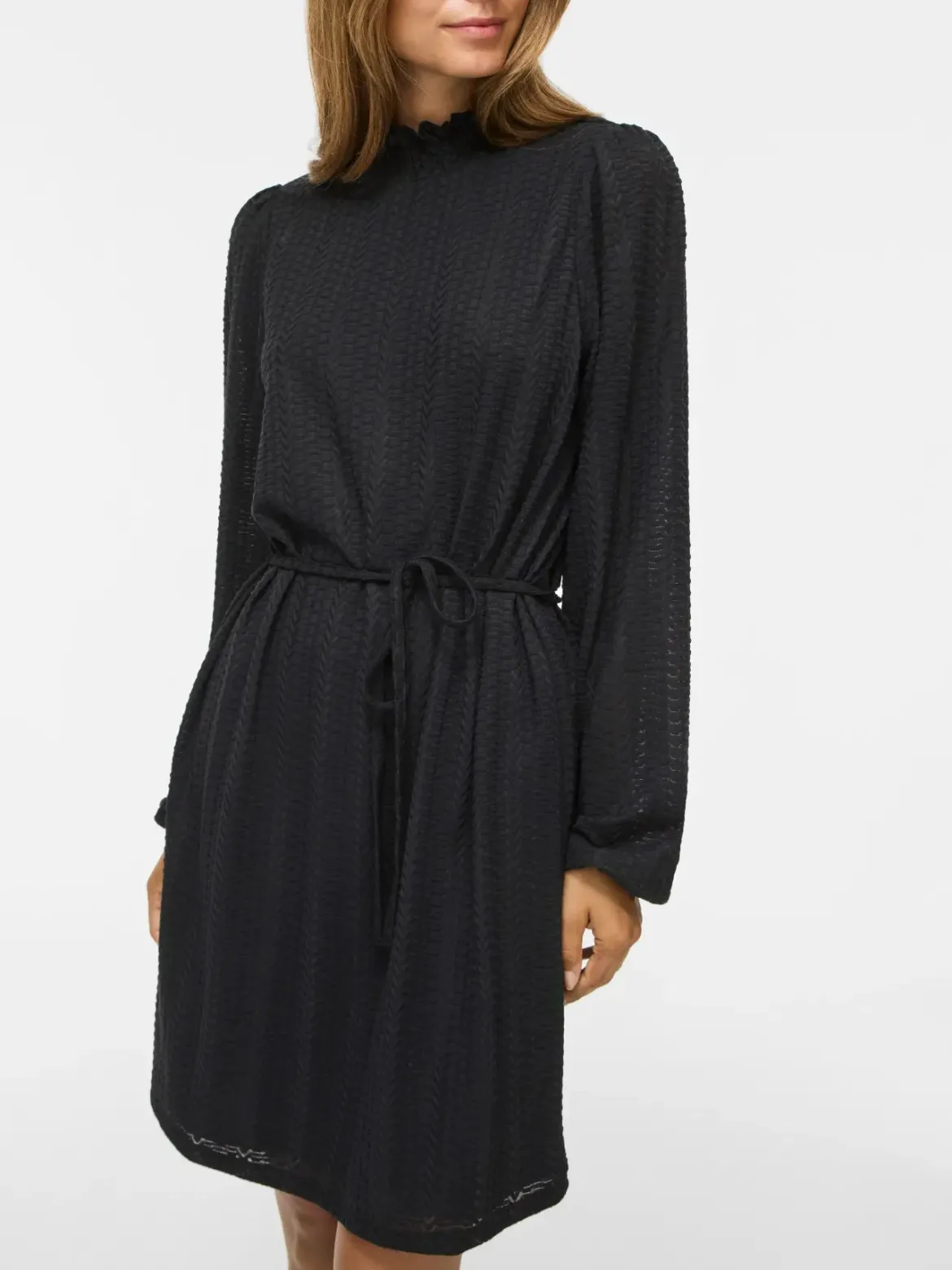 Vila naisten mekko Vilyri Smock Dress, Black Beauty