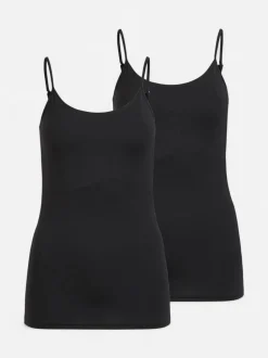 Vila Naisten Narutoppi VISURFACE STRAP TOP NEW Musta