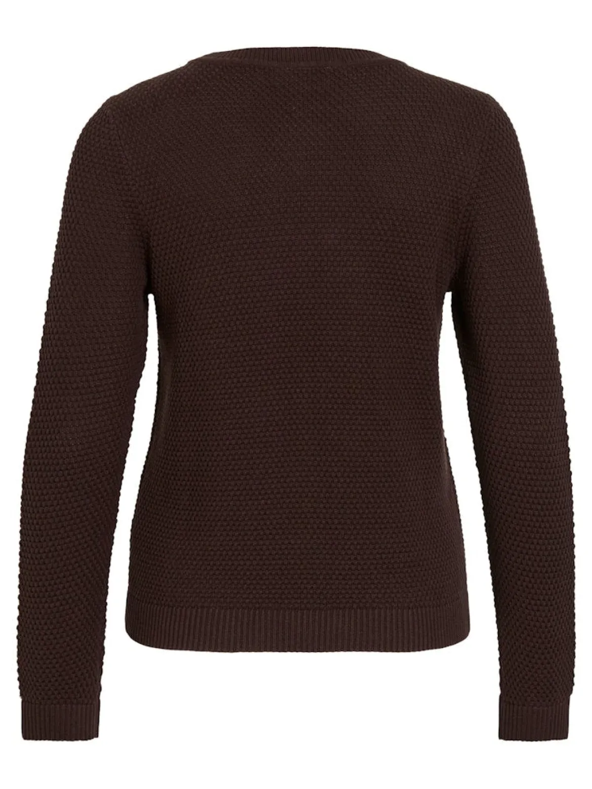 Vila naisten neulepusero Vidalo O-Neck L/S Knit Top, Coffee Bean