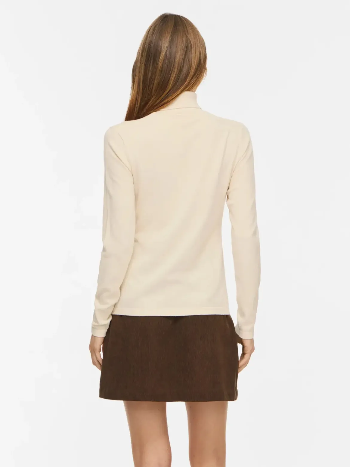 Vila naisten neulepusero Vimalu Rollneck, Sandshell Melange