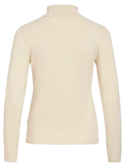 Vila naisten neulepusero Vimalu Rollneck, Sandshell Melange