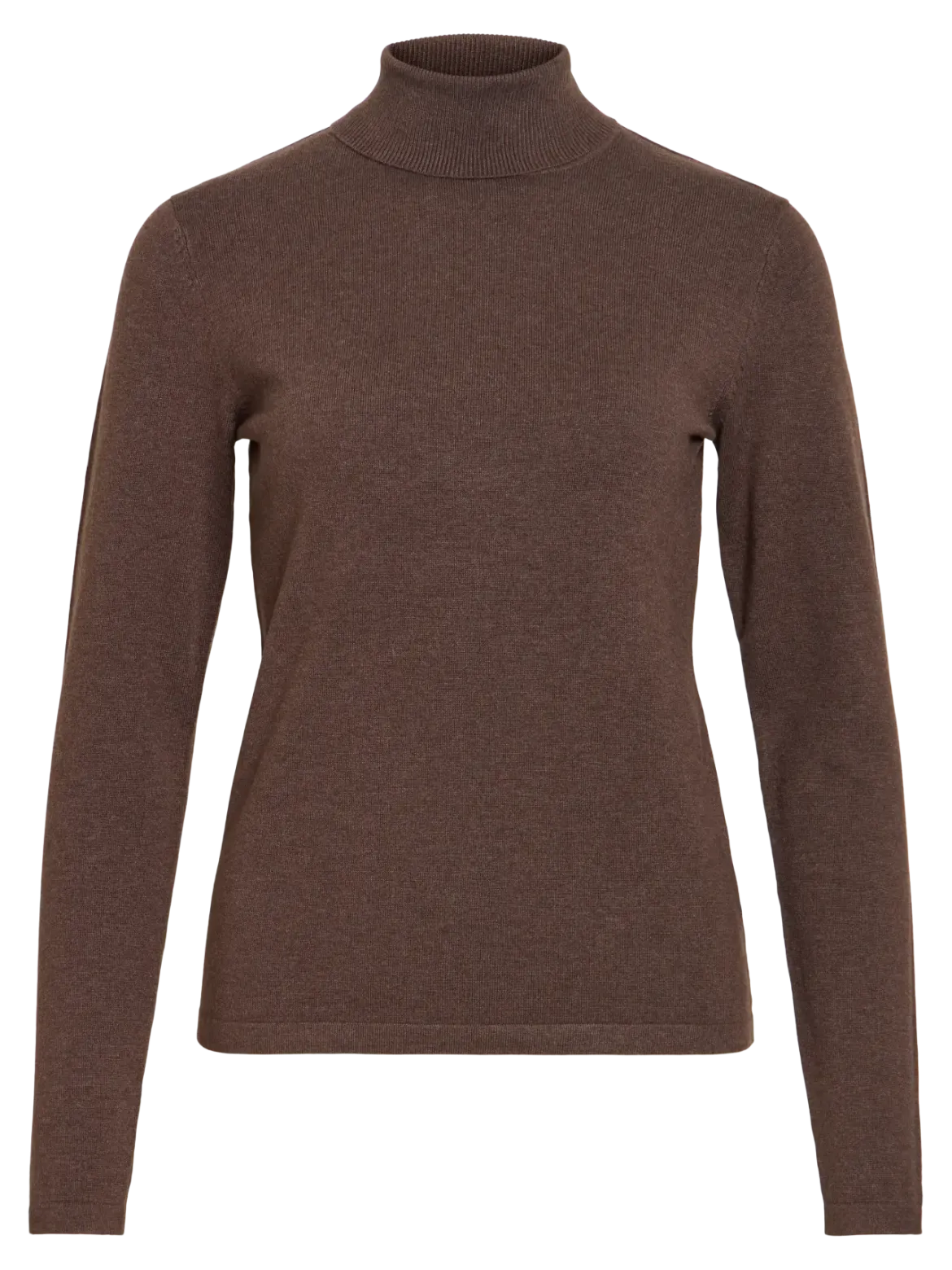 Vila naisten neulepusero Vimalu Rollneck, Coffee Bean Melange