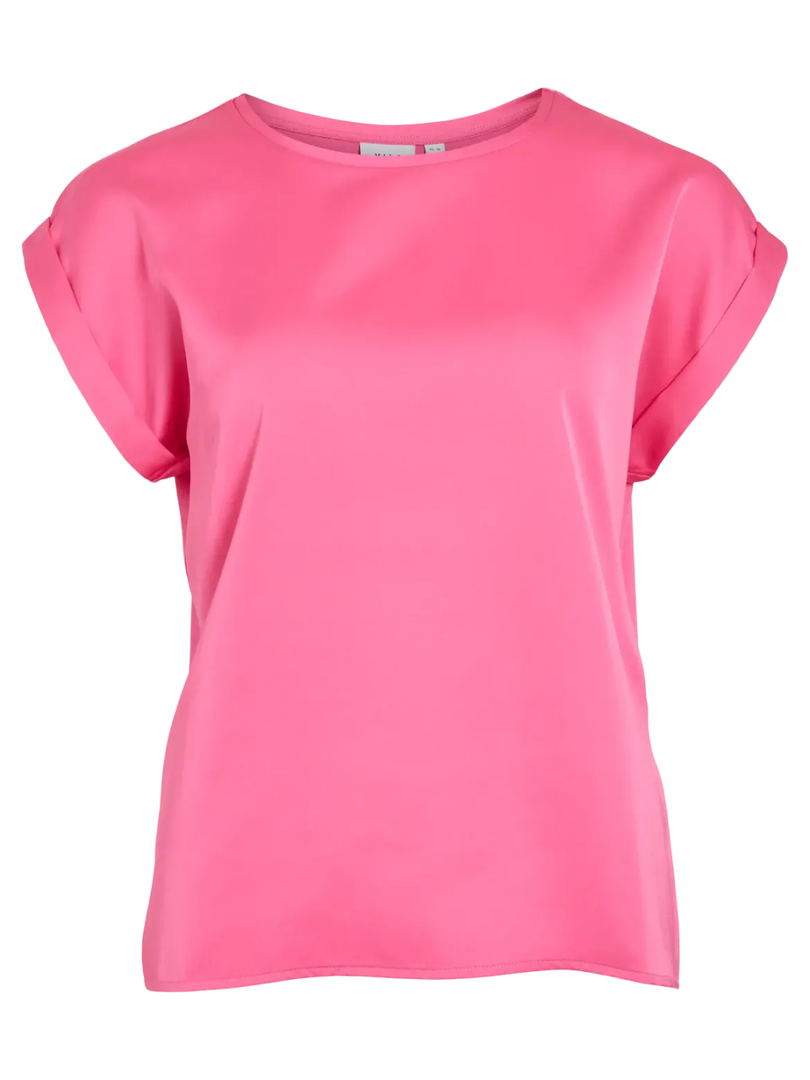 Vila naisten paita VIEllette S/S Satin Top - Noos, Sangria Sunset