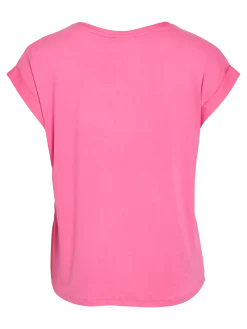 Vila naisten paita VIEllette S/S Satin Top - Noos, Sangria Sunset