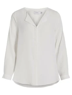 Vila naisten paita Vilucy LS Shirt, valkoinen