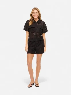 Vila naisten shortsit Vimerinda Hw Shorts/Vol/1, musta