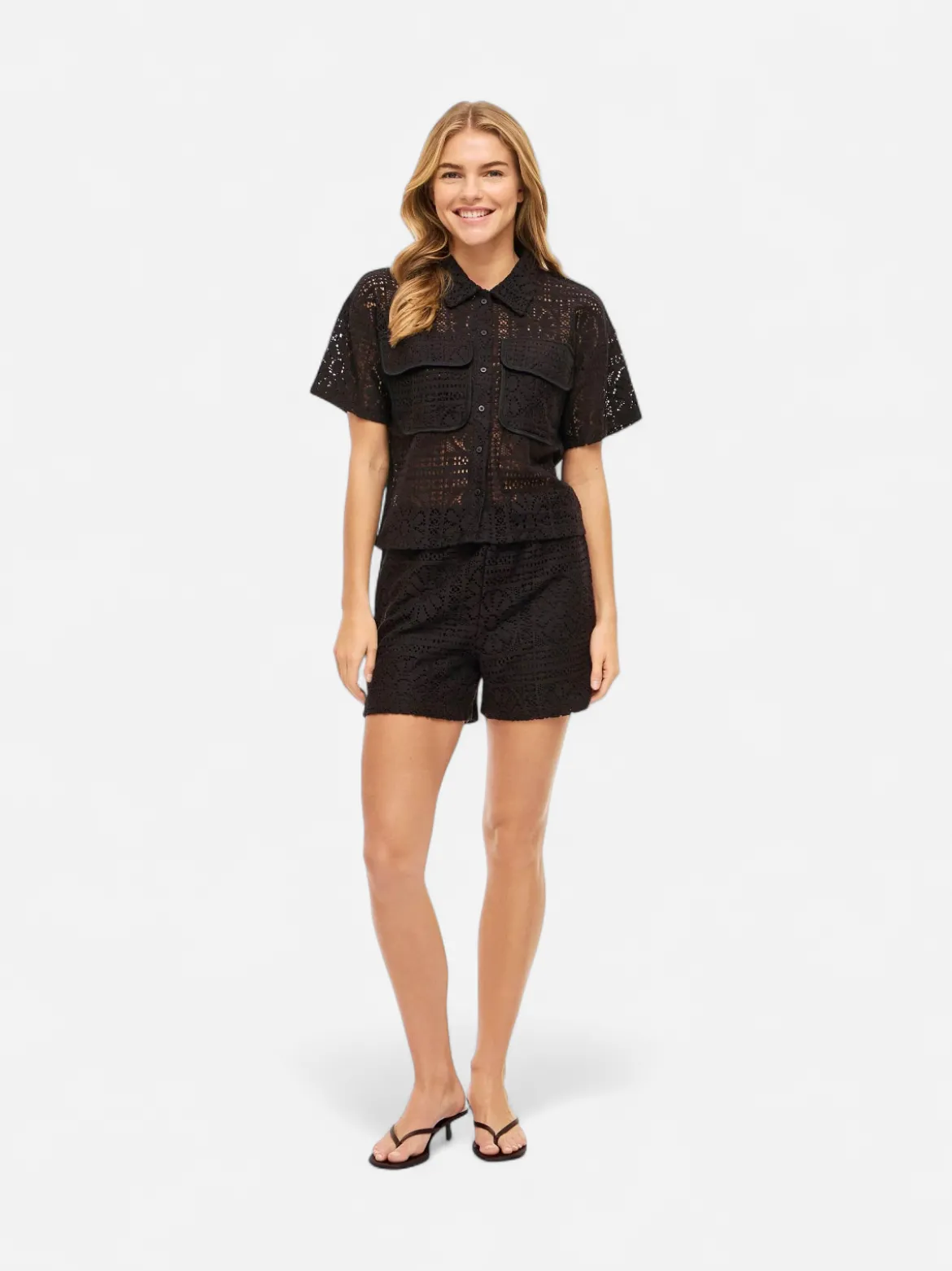 Vila naisten shortsit Vimerinda Hw Shorts/Vol/1, musta