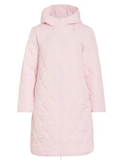 Vila naisten takki VIQUILA L/S Hooded Onion Coat, Ballerina