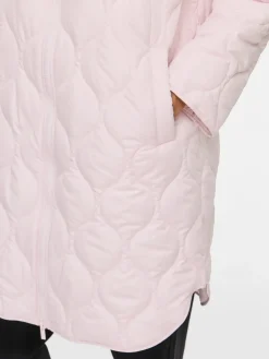 Vila naisten tikkitakki Viquila Hooded Onion Coat, Ballet Slipper