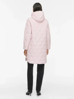 Vila naisten tikkitakki Viquila Hooded Onion Coat, Ballet Slipper