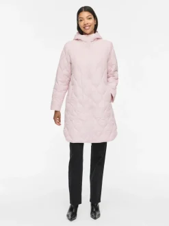 Vila naisten tikkitakki Viquila Hooded Onion Coat, Ballet Slipper