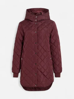 Vila naisten tikkitakki Vitate L/S Hooded Jacket, Port Royale