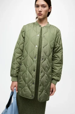 Vila naisten tikkitakki VITate Quilt Jacket, Olivine