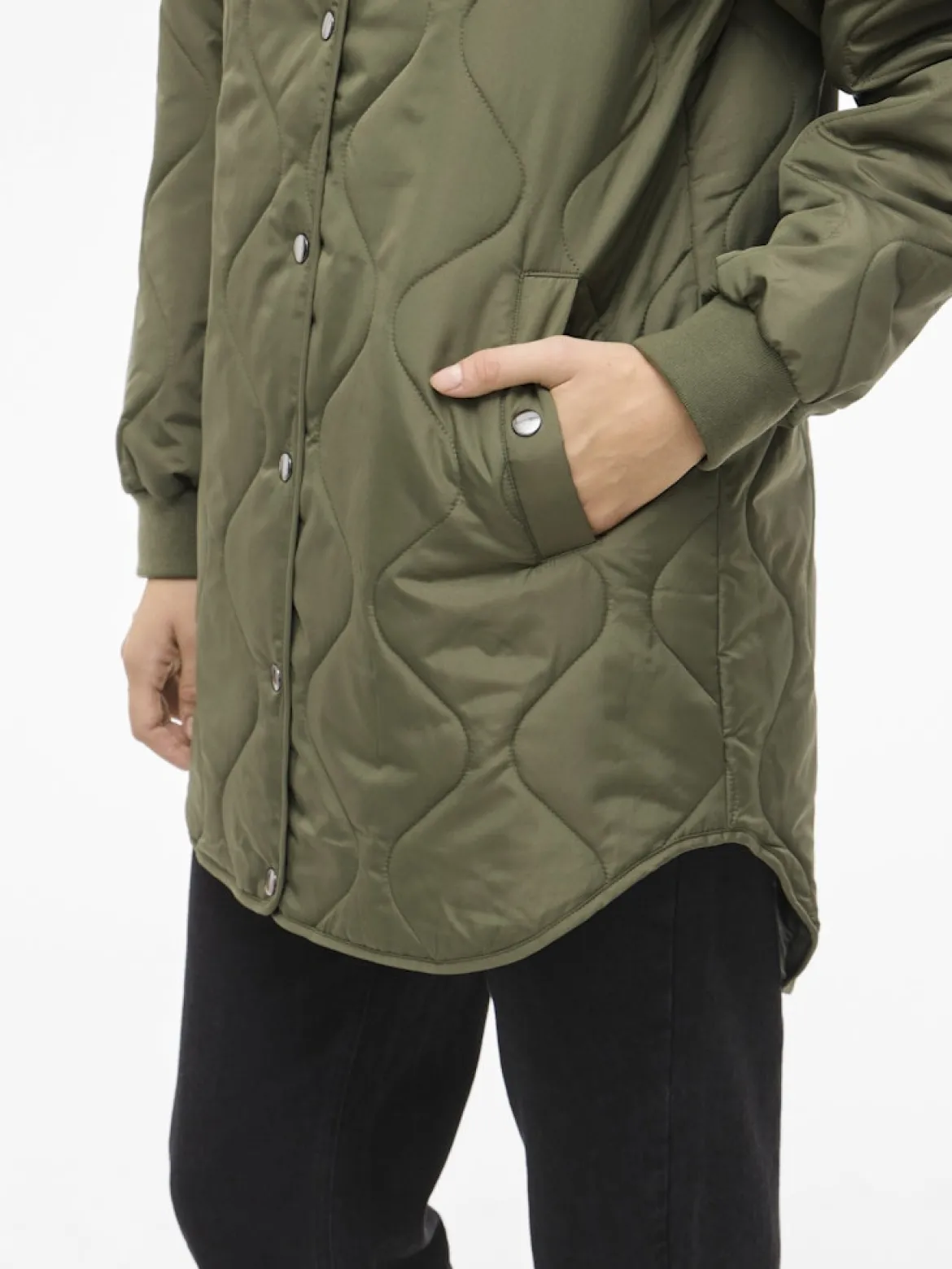 Vila naisten tikkitakki VITate Quilt Jacket, Olivine