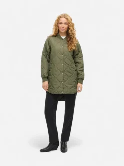 Vila naisten tikkitakki VITate Quilt Jacket, Olivine