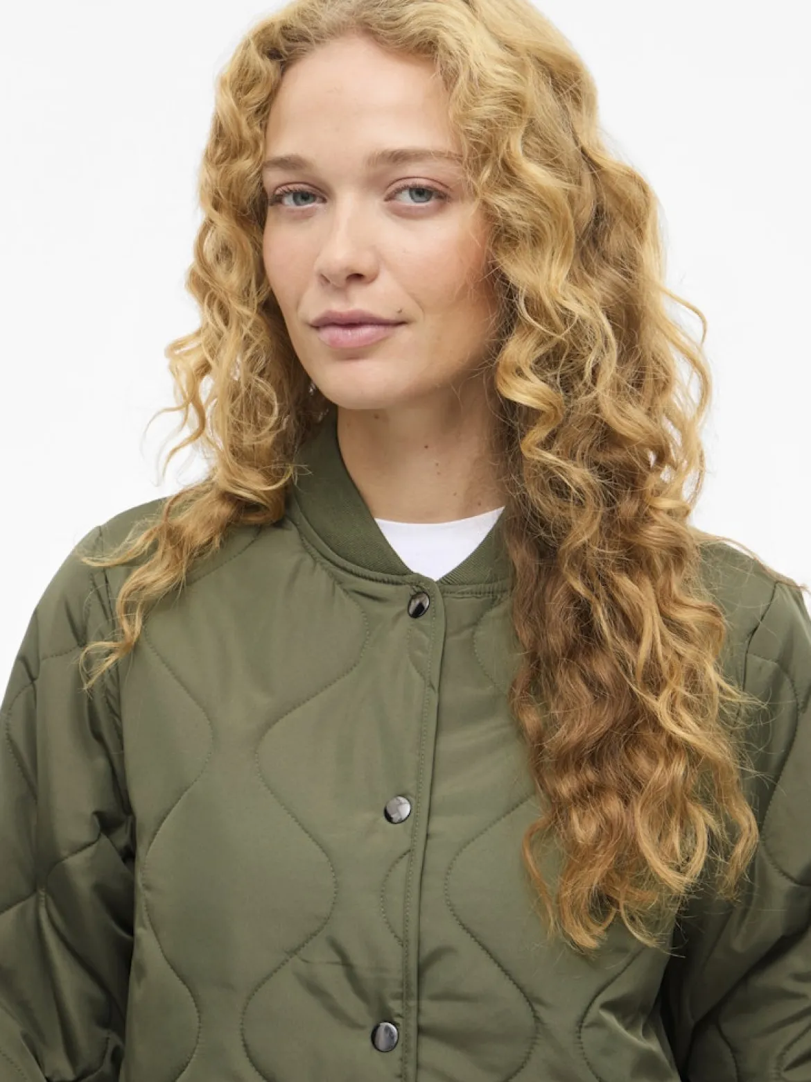 Vila naisten tikkitakki VITate Quilt Jacket, Olivine