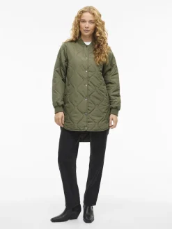 Vila naisten tikkitakki VITate Quilt Jacket, Olivine