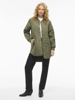 Vila naisten tikkitakki VITate Quilt Jacket, Olivine