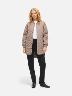 Vila naisten tikkitakki VITate Quilt Jacket, Taupe Gray