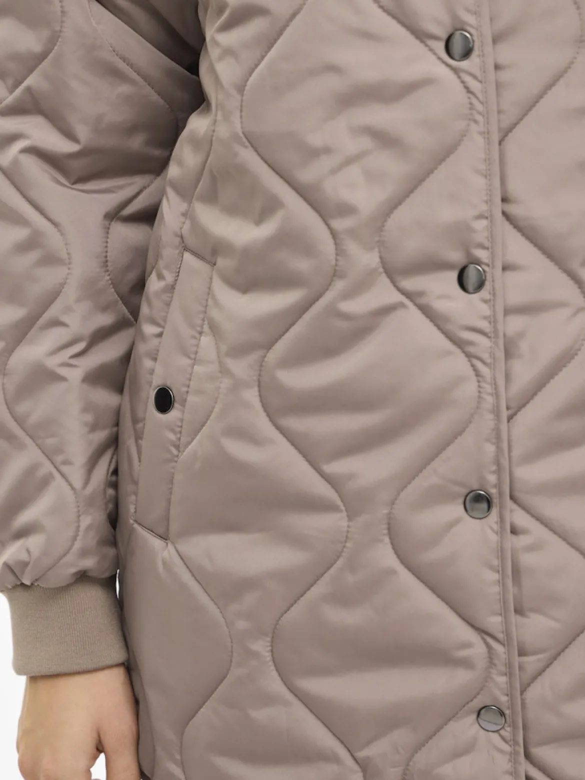 Vila naisten tikkitakki VITate Quilt Jacket, Taupe Gray
