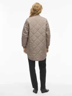 Vila naisten tikkitakki VITate Quilt Jacket, Taupe Gray