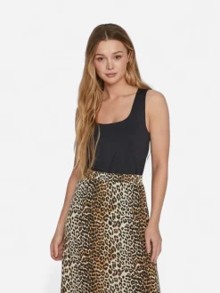 Vila naisten toppi, VIKENZA O-NECK S/L TANK TOP Black