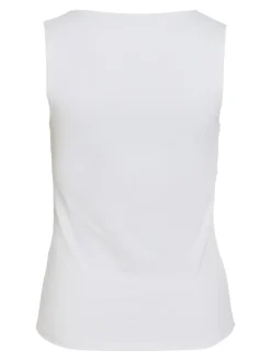 Vila naisten toppi, VIKENZA O-NECK S/L TANK TOP Optical Snow