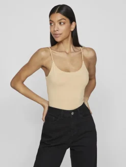 Vila naisten toppi Vikenza Singlet, Cuban Sand