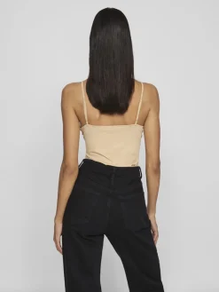 Vila naisten toppi Vikenza Singlet, Cuban Sand