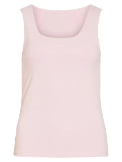 Vila naisten toppi Vikenza U-Neck S/L, Cherry Blossom