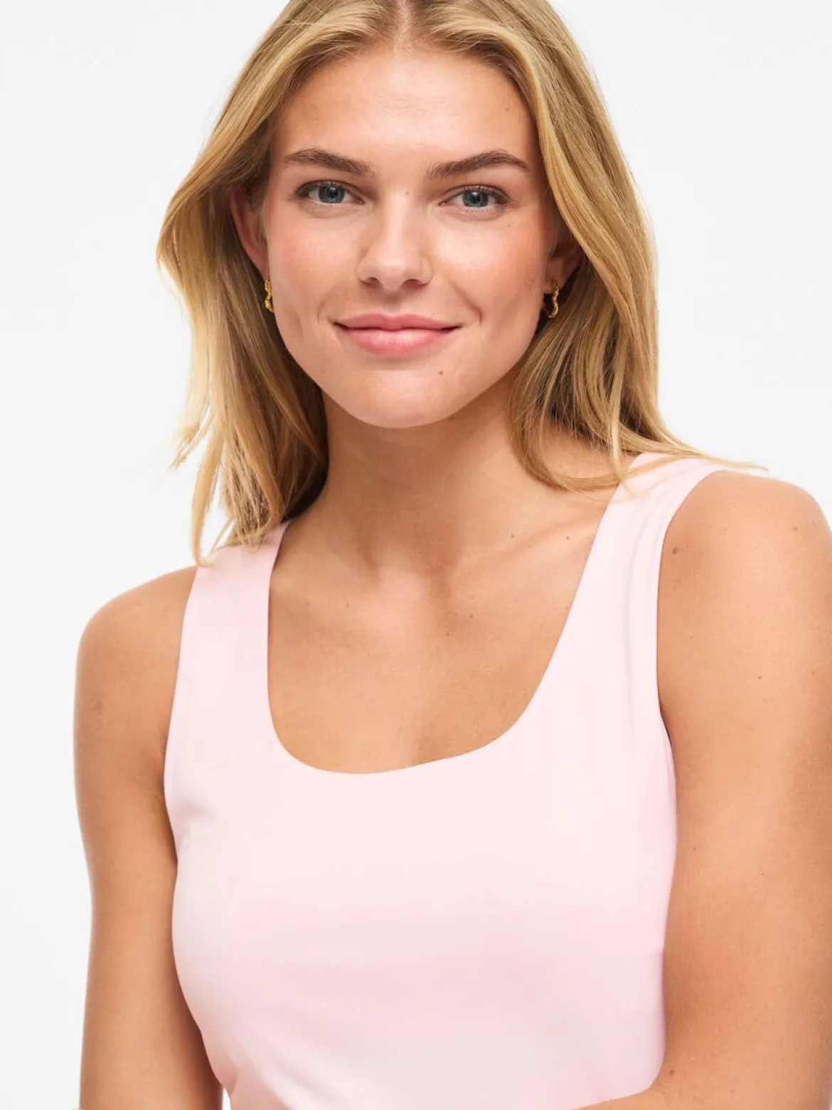 Vila naisten toppi Vikenza U-Neck S/L, Cherry Blossom