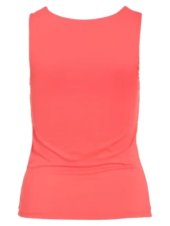 Vila naisten toppi Vikenza U-Neck S/L, Hibiscus